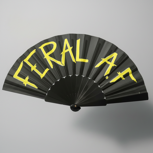 Feral A.F Small UV Rave Fan | Festival Hand Fan