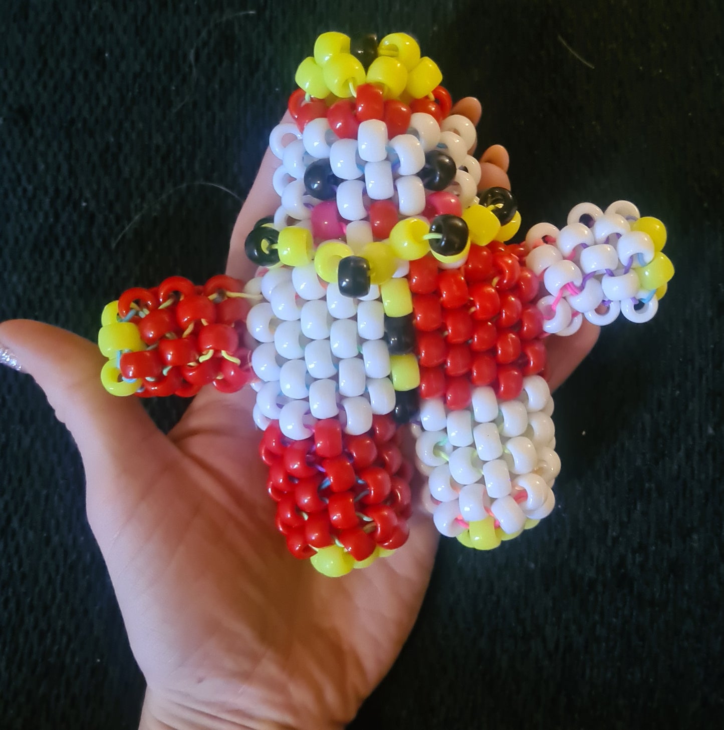 Kandi Clown Keychain & Necklace - Handmade 3D Festival Charm