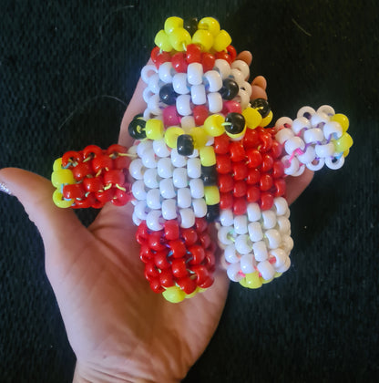 Kandi Clown Keychain & Necklace - Handmade 3D Festival Charm