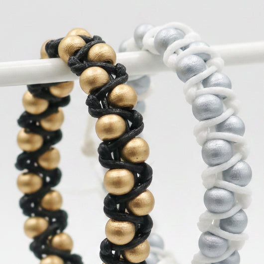 Beaded ZigZag Macrame Bracelets