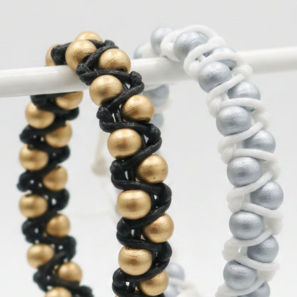 Beaded ZigZag Macrame Bracelets