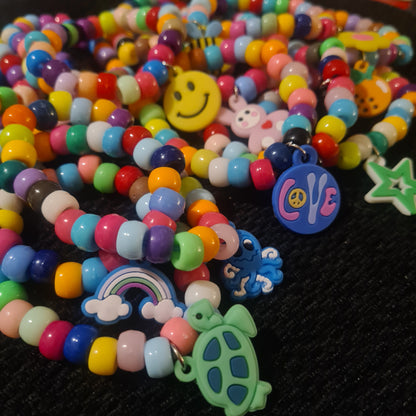 Mystery Charm Kandi Bracelet Pick N Mix - Festival Rave PLUR Bracelets