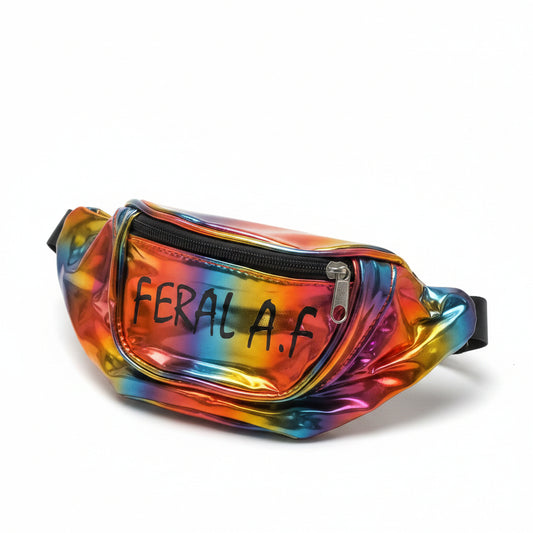 Feral A.F Rainbow PVC Bumbag