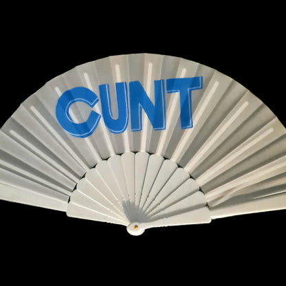 CUNT - White 3D Effect UV Rave Fan