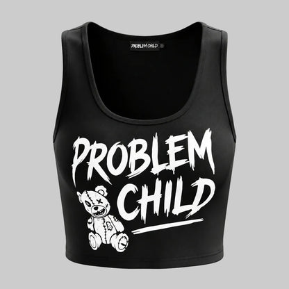 Problem Child Graphic Crop Top