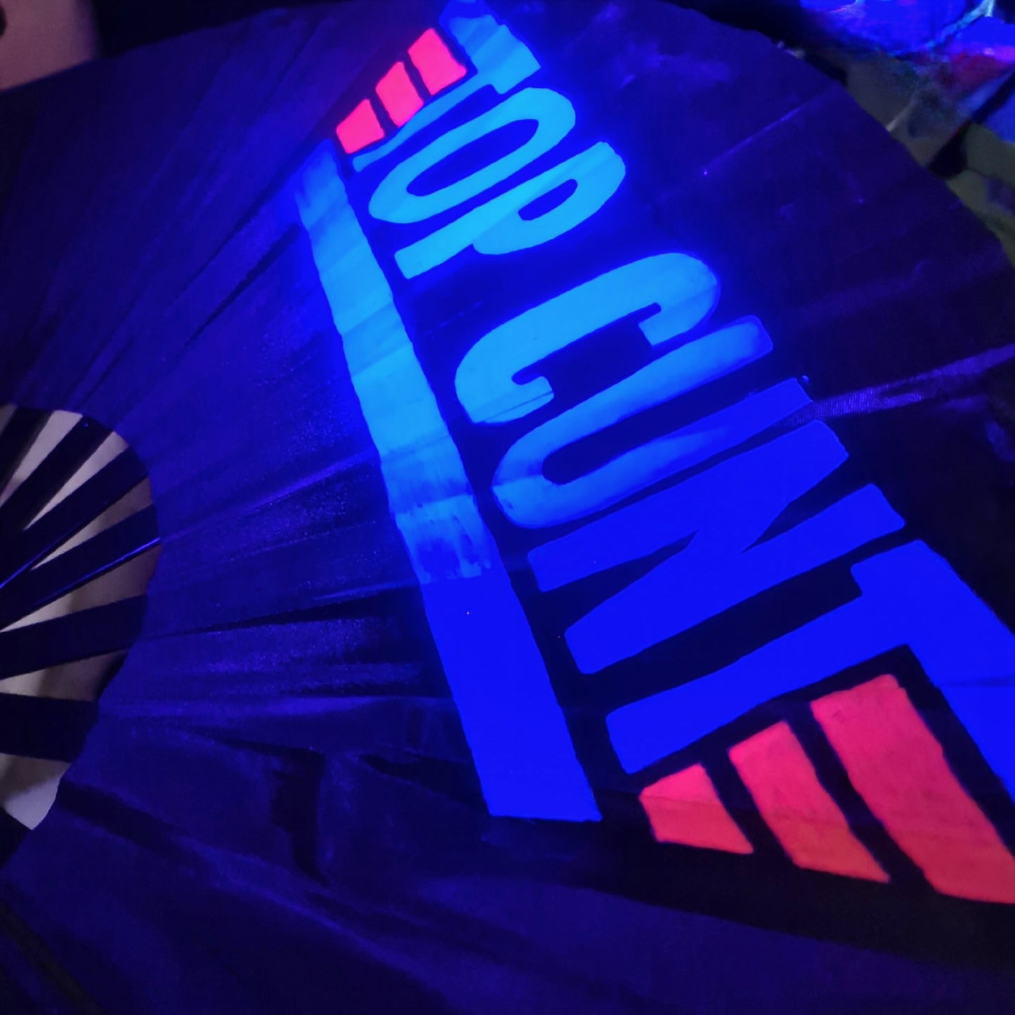 Top Cunt - TopGun themed UV Rave Fan