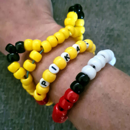Pikachu Pokémon Kandi Bracelet Set | Handmade Festival Jewellery