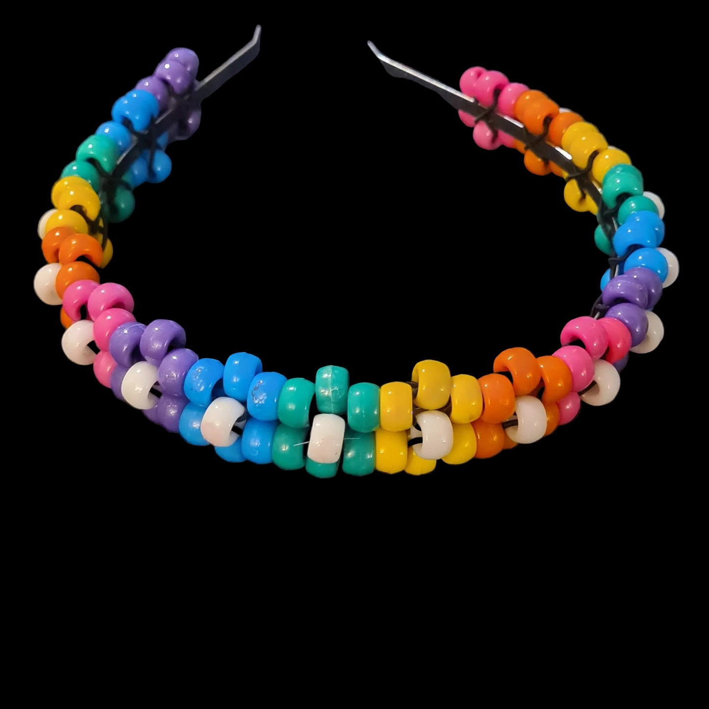 Kandi Flower Headband - Handmade Festival Rave Hair Accessory