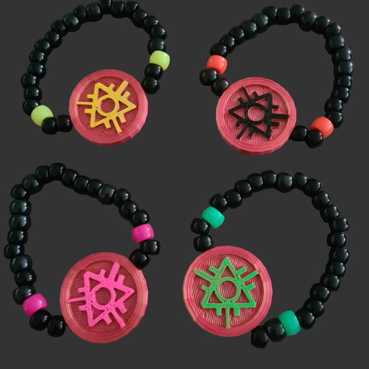Boomtown Festival UV Reactive Kandi Bracelets