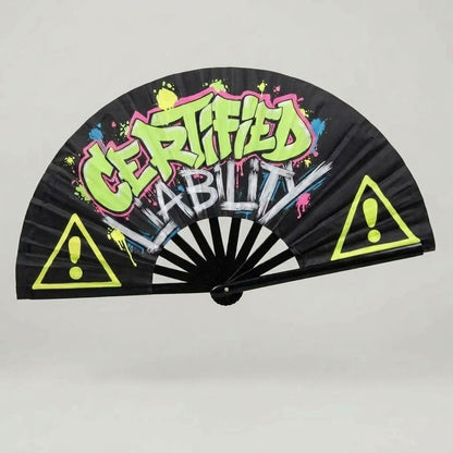 Certified Liability UV Reactive Rave Fan