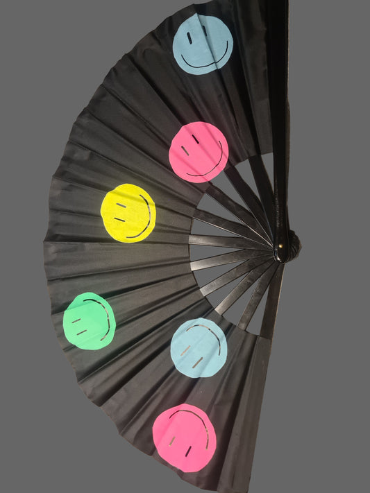 UV Smiley Rave Fan
