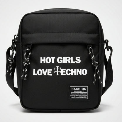 Hot Girls Love Techno Festival Crossbody Bag | Rave Bag | FestEssential Treasures