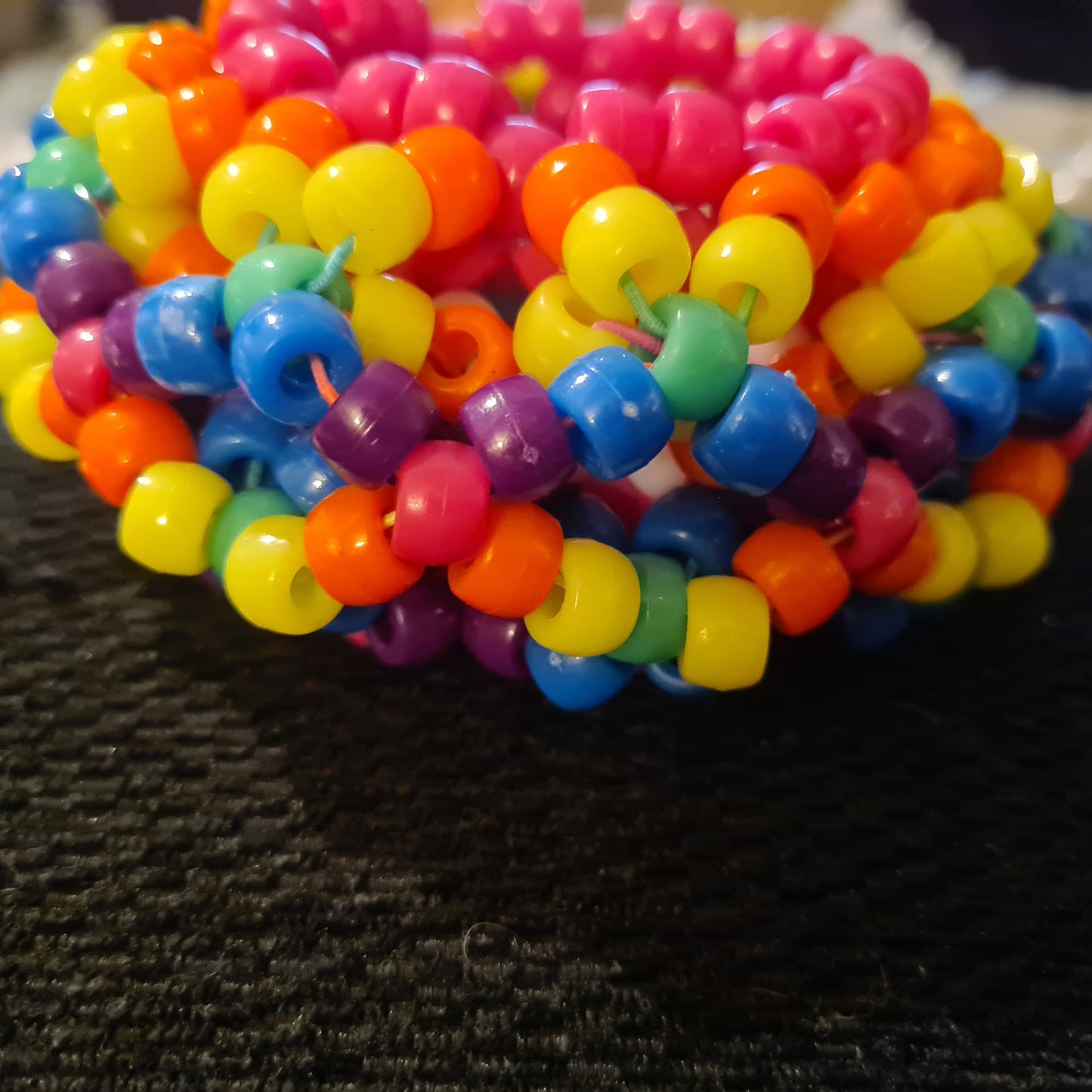Topsy-Turvy Kandi Cuff - Custom Handmade Festival Rave Cuff