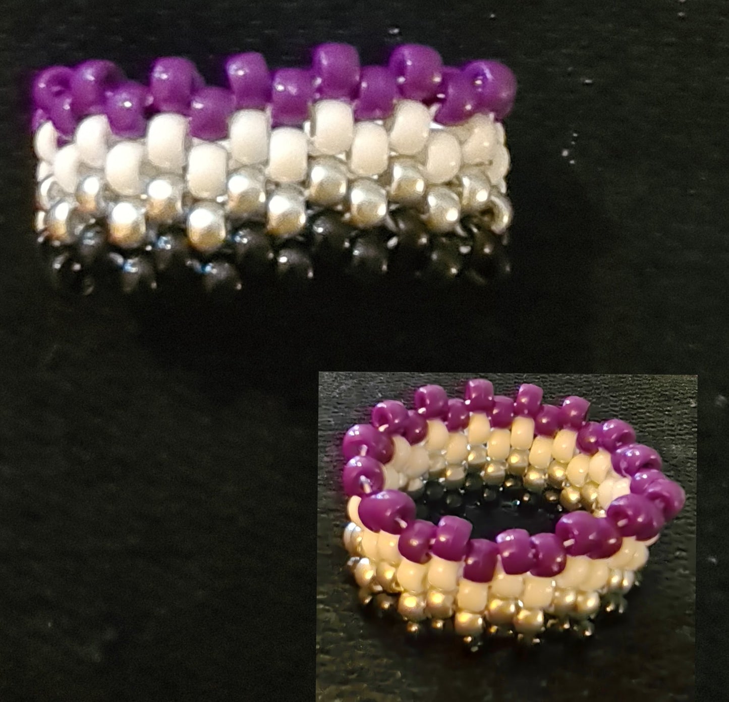 LGBTQ+ Pride Flag Kandi Cuffs - Handmade Festival Bracelets