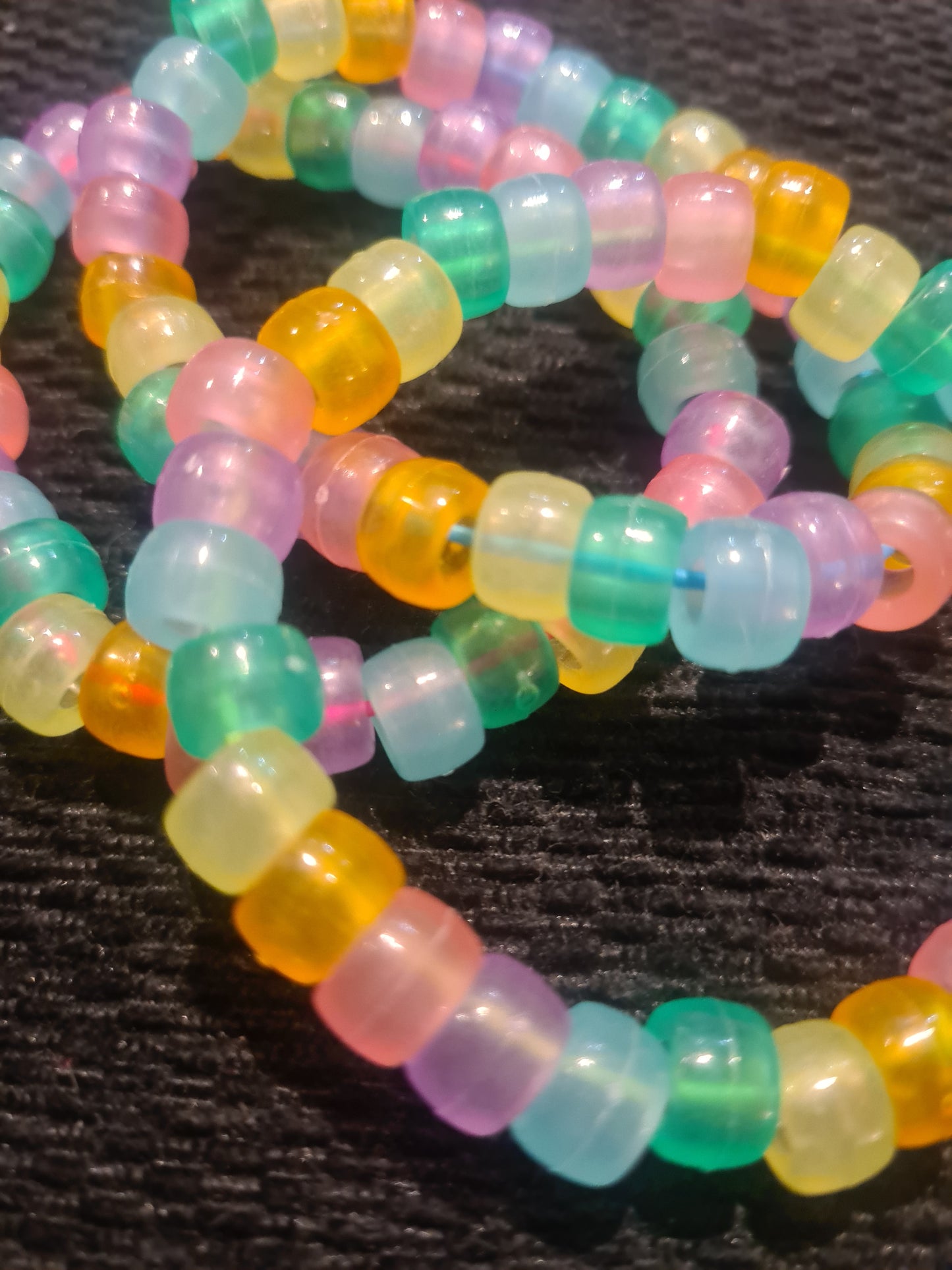 Glow in the Dark Rainbow Kandi Bracelets
