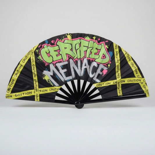 Certified Menace UV Reactive Rave Fan