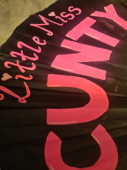 Little Miss Cunty UV Rave Fan