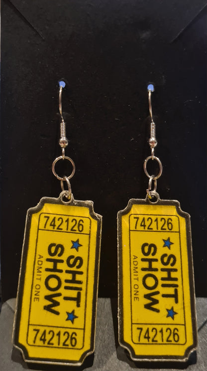 ShitShow Ticket Earrings