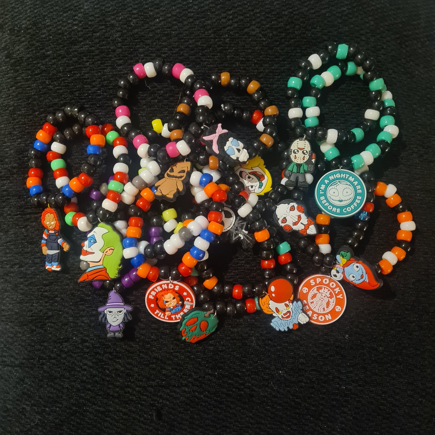 Mystery "Horror" Kandi Bracelet Pick N Mix - Festival Rave Bracelets