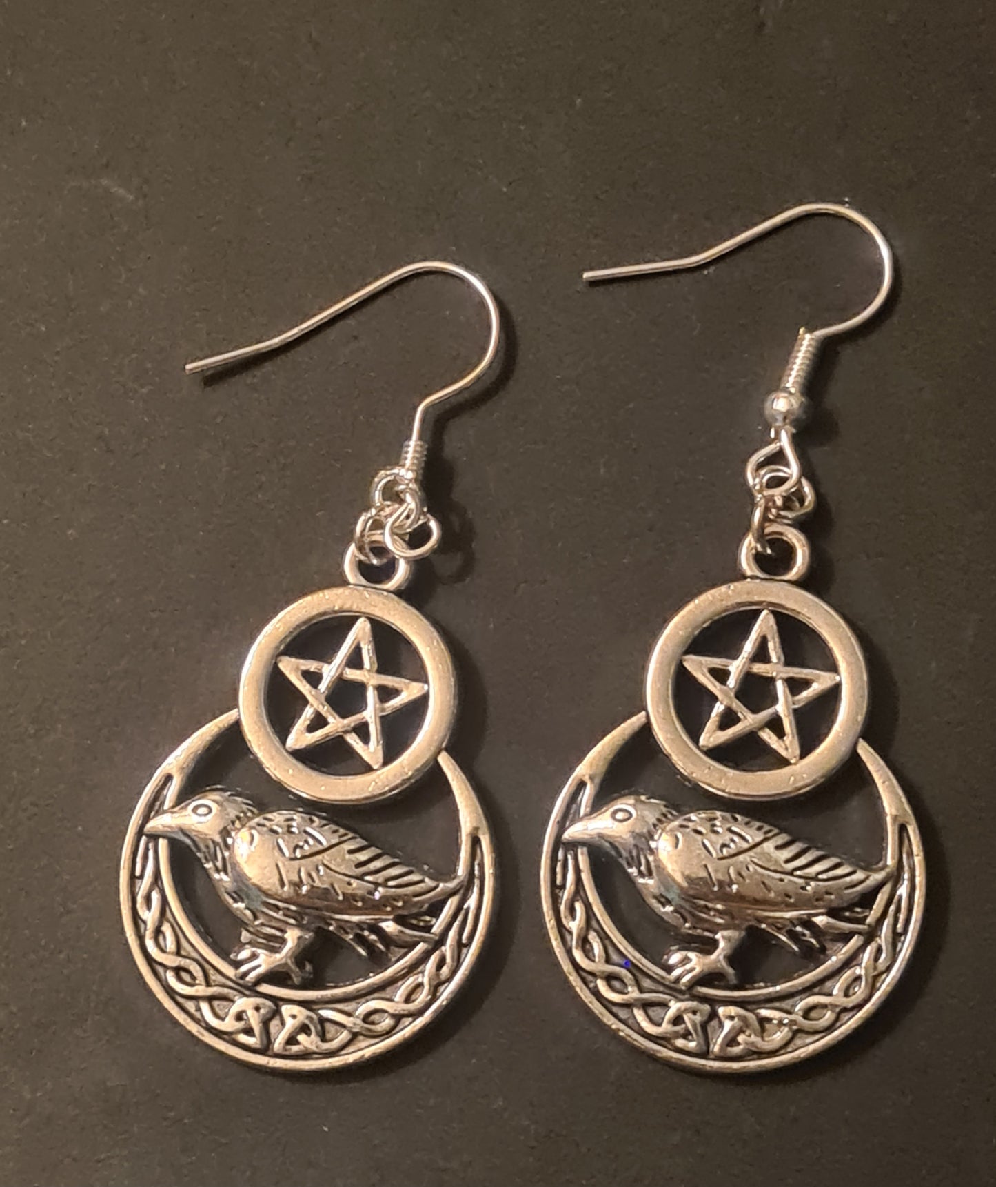 Bird & Moon Earrings
