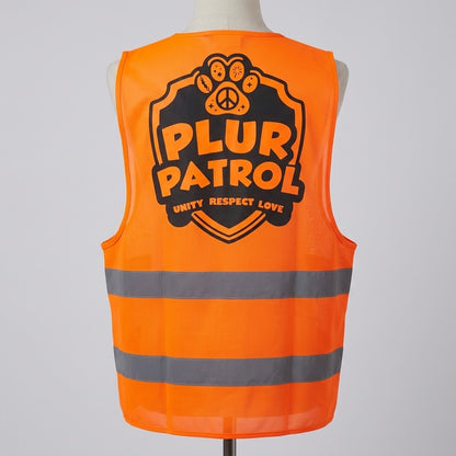 PLUR Patrol Rainbow Reflective Hi Vis Festival Vest