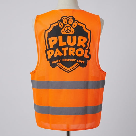 PLUR Patrol Rainbow Reflective Hi Vis Festival Vest