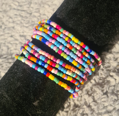 6PC Boho Style multicoloured bracelet set
