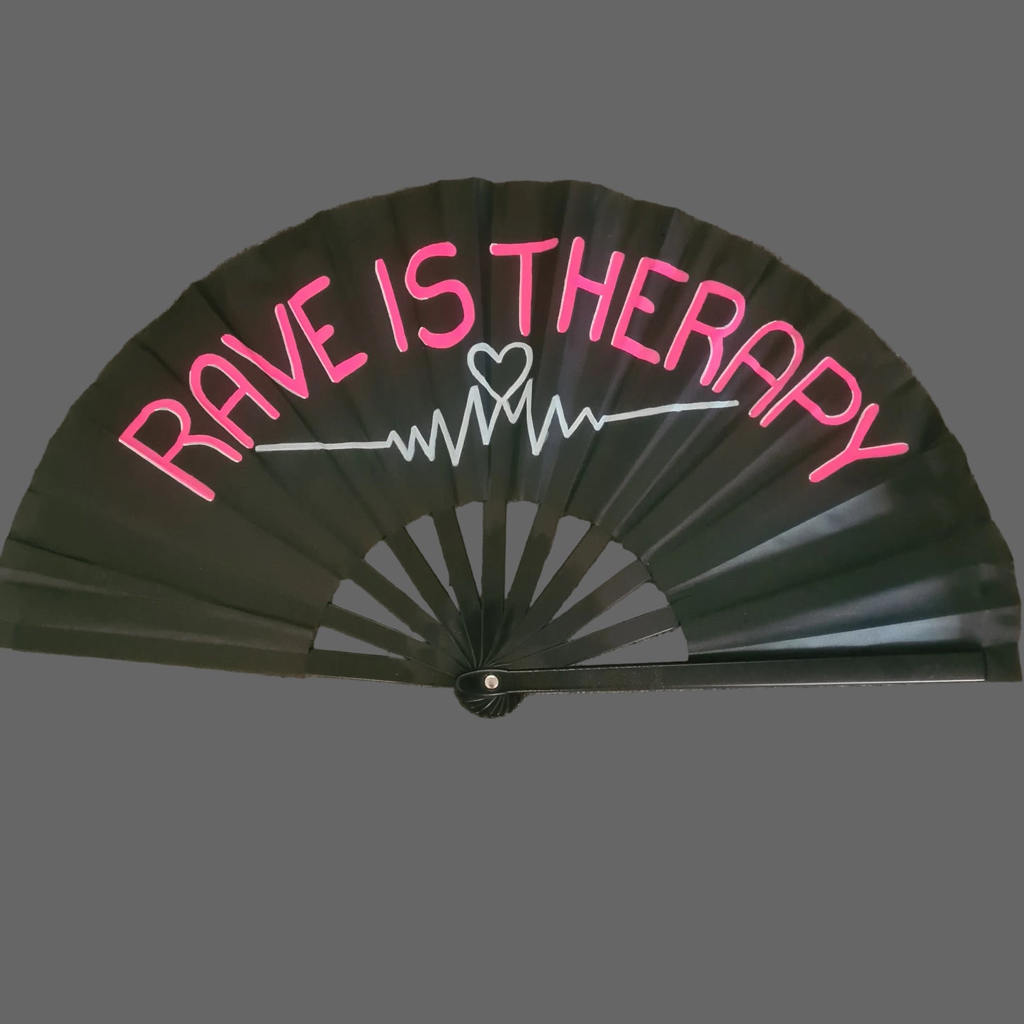 Rave Is Therapy UV Rave Fan