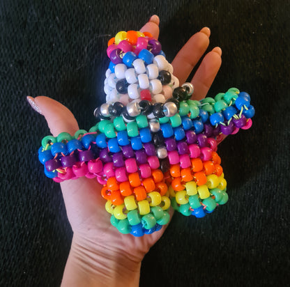 Kandi Clown Keychain & Necklace - Handmade 3D Festival Charm