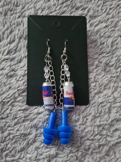 Redbull Earplug Earrings