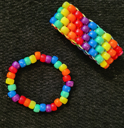 LGBTQ+ Pride Flag Kandi Bracelets - Handmade Festival Bracelets