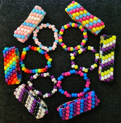 LGBTQ+ Pride Flag Kandi Bracelets - Handmade Festival Bracelets