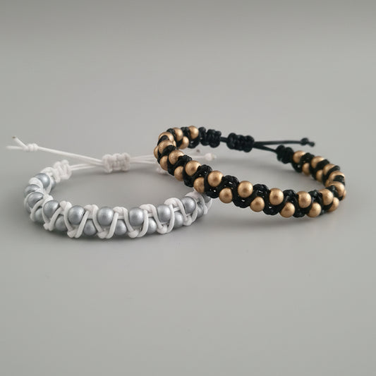 Beaded ZigZag Macrame Bracelets