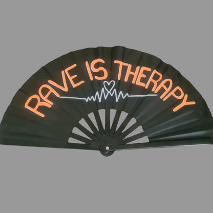 Rave Is Therapy UV Rave Fan