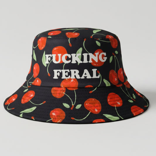 Fucking Feral Cherries Bucket Hat