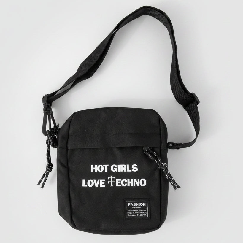 Hot Girls Love Techno Festival Crossbody Bag | Rave Bag | FestEssential Treasures