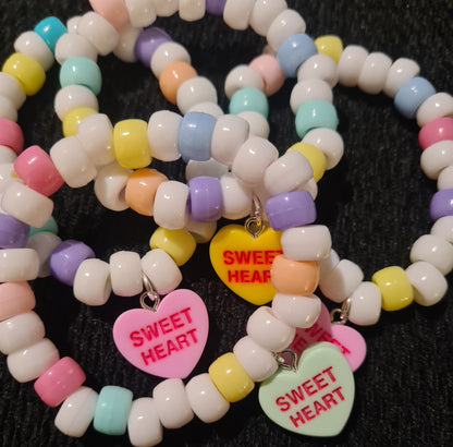 Love Heart Kandi Bracelets