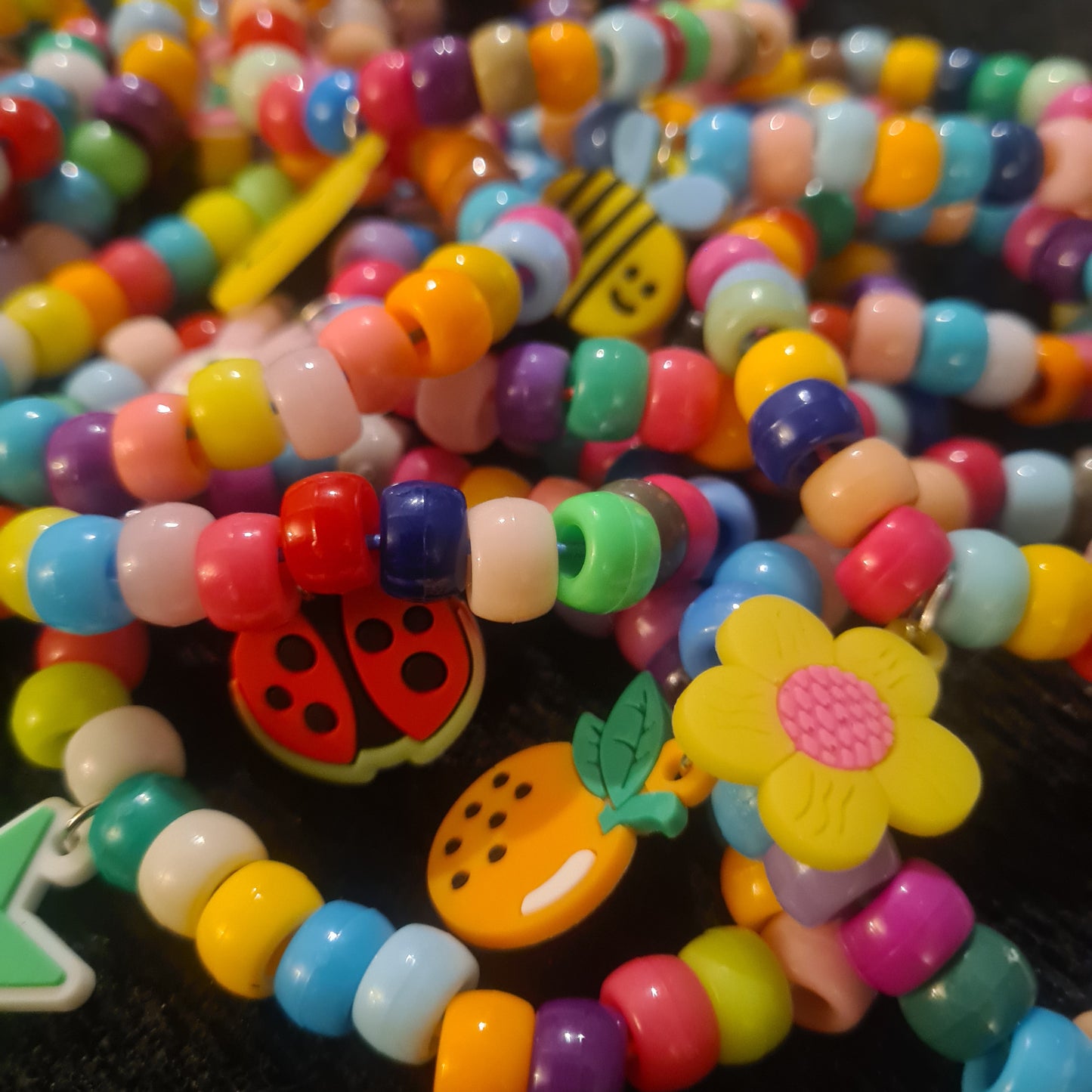 Mystery Charm Kandi Bracelet Pick N Mix - Festival Rave PLUR Bracelets